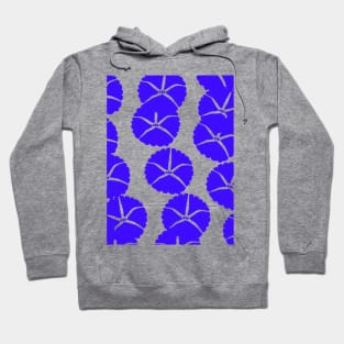 blue flower abstract pattern background Hoodie